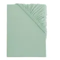 Produktbild: s.Oliver Spannbettlaken 180x200-200x200 cm- 100% Baumwolle, für Matratzen bis 25 cm, besonders weich & angenehm, Spannbetttuch hellgrün