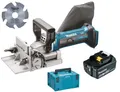 Produktbild: Makita DPJ180Z Akku-Nutfräse 18V DPJ180 Fräse mit 1x Akku 5Ah im Koffer Makpac 3