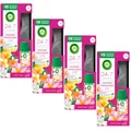 Produktbild: Air Wick Freshmatic Max – Starter-Set mit 4 Geräten und 4 Nachfüller – Batteriebetrieben – Duft: Sommervergnügen – 4 x 250 ml Nachfüller + 4 x Gerät in Schwarz (4er Pack)
