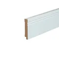 Produktbild: Kosche | Sockelleiste | MDF | 19 x 120 x 2500 mm | Fußleiste | Weiß | Avantgarde