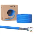 Produktbild: Redstar24 50m CAT 8 Verlegekabel Netzwerkkabel CAT8.1 LAN Halogenfrei Installationskabel CAT8 Kabel Netzwerk Verkabelung Datenkabel bis zu 40 Gbit/s Kupfer Ethernet cable S/FTP LSZH