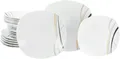 Produktbild: CreaTable Teller-Set Square City Line, Tellerset 18-tlg (18-tlg), 6 Personen, Porzellan, Moderner Urban Style