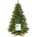 Produktbild: PURE LIVING INTERIOR DESIGN Künstlicher Weihnachtsbaum 180 cm Nordmanntanne, mit Holzständer schwarz 180 cm