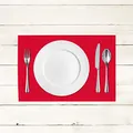 Produktbild: Sovie HORECA Tischset in ROT aus Linclass Airlaid, 40 x 30cm, 100 Stück, ideal für Festliche, Elegante Tischdekoration, Dinner, Party, Restaurant, Platzdeckchen Platzset Platzmatten