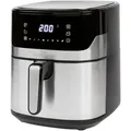 Produktbild: Bomann HEIßLUFTFRITTEUSE, Edelstahl, Schwarz, Kunststoff, Metall, 6,5 Liter L, 27.3x31.7x39.5 cm, kein Vorheizen erforderlich - Luftzirkulationstechnologie, Touchscreen, Display, Überhitzungsschutz, Kontrollleuchte, Heißlufttechnologie, Temperaturanzeige, antihaftbeschichteter Innenbehälter, Küchengeräte, Heißluftfritteusen