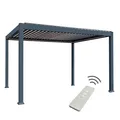 Produktbild: E Bioclimatic Lamellen Pergola elektrisch Lamellendach 4x3m