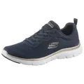 Produktbild: Skechers FLEX APPEAL 4.0 BRILLINAT VIEW Sneaker Freizeitschuh, Halbschuh, Schnürschuh mit Air Cooled Memory Foam blau|goldfarben 38 EU