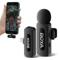 Produktbild: BOYA BY-V1 V2.0 Funkmikrofon 2,4 GHz für iPhone (Lightning), Schwarz