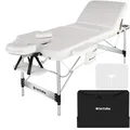 Produktbild: tectake Massageliege, Weiß, Metall, 103x90x212 cm, Freizeit, Wellness, Körperpflege, Wohlfühlprodukte