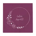 Produktbild: Grafik Werkstatt Servietten mit Spruch | 20 Stück | 12,5 x 12,5 cm | purple | Guten Appetit