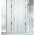 Produktbild: Spirella Anti-Schimmel Duschvorhang Dario Anti-Bakteriell, Waschbar, Wasserdicht Polyester 180x200cm Bunt Weiß