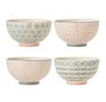 Produktbild: Bloomingville Schale Bloomingville Cècile Bowl Ø 13,5 cm Rose Steingut 4er Set, Steingut, (Set)