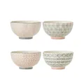 Produktbild: Schüssel Müslischale Schalen Schüsseln Cécile 4er Set Keramik bunt gemustert