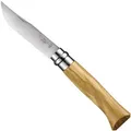 Produktbild: Klappmesser Opinel N°08 Olivenholz Virobloc Schloss