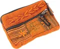 Produktbild: GURU SHOP Ethno Patchwork Portemonnaie, Geldbeutel, Mäppchen - Orange, Unisex - Erwachsene, Baumwolle, 11x16x1 cm
