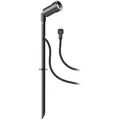 Produktbild: ledscom.de Kleiner LED Gartenstrahler mit Erdspieß SPICO für außen, IP44, schwarz, warmweiß