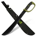 Produktbild: PUMA XP - Bush Machete – Robuste 400 mm Klinge aus 3Cr13 Stahl – 3 mm Starke Schneide – 558 mm Gesamtlänge – Rutschfester Gummigriff mit Handschutz – inkl. Nylon-Scheide & Fangriemen