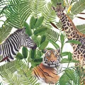 Produktbild: Servietten Lunch – 33 x 33 cm – 3-lagig – 20 Servietten - Safari