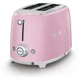 Produktbild: Retro Toaster 2 Schlitz 50s Style - mit 6 Röstgraden, Auftau und Bagelfunktion C...