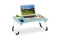 Produktbild: relaxdays Laptoptisch Hellblauer Laptoptisch