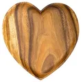 Produktbild: levandeo Holzschale Akazie 25cm Herz Design Snackschale Schale Obstschale Obstkorb Tischdeko Deko