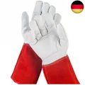 Produktbild: NoCry dornensichere und stichfeste Gartenhandschuhe aus Leder mit extra langem