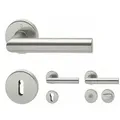 Produktbild: Türgriff Türdrücker Drückergarnitur Tür Hoppe Amsterdam Edelstahl F69  BB PZ WC, Typ: PZ-Profilzylinder-3289743