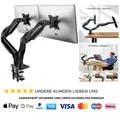 Produktbild: Monitorhalterung 2 Monitore VESA 75 100 360 Drehbar