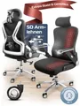 Produktbild: CLOUVOU Bürostuhl Ergonomisch, Schreibtischstuhl bis 150 kg - Testsieger (PowerSeat - Chefsessel für Arbeitszimmer, 5D Gaming Armlehnen), Blade Wheels, Homeoffice, Gaming Stuhl, Drehstuhl), Blade Wheels, Homeoffice, Gaming Stuhl, Drehstuhl