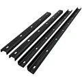 Produktbild: Natural Goods Berlin Möbelleiste Gratleiste U-FORM, (3er Set, 3-St), Unterbau, Versteifung, Verstrebung, Tischplatten, 70cm, Schwarz schwarz 70 cm