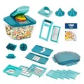 Produktbild: Genius Nicer Dicer Chef Pro 23-tlg. Dark Petrol, 5.2L