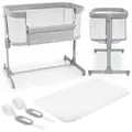 Produktbild: Moby-System Beistellbett 3-in-1 grau 7-fach höhenverstellbar Matratze 81 x 48 cm