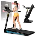 Produktbild: TREX SPORT Laufband für zuhause klappbar elektrisch TX-700TM RUNVO | Treadmill mit LCD-Display, Bluetooth, bis 16 km/h, 15 Programme, 2 PS, bis 120kg