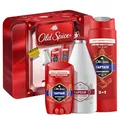 Produktbild: Old Spice Tin Box Geschenkset mit Captain Deostick, Duschgel und Aftershave-Lotion, langanhaltender Duft in Parfumqualität