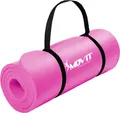 Produktbild: MOVIT Gymnastikmatte Pilates, Gymnastik, Yoga, Matte - hautfreundlich und , Yogamatte für Zuhause oder Unterwegs - 183x60x1cm, Rosa