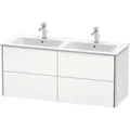 Produktbild: Duravit XSquare Waschtischunterbau wandhängend, 4 Schubkästen, 1280x560x478mm, XS417503636, Farbe: Weiß Seidenmatt Lack