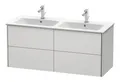 Produktbild: Duravit Xsquare Waschtischunterbau wandhängend für 233613 4 Schubkästen 1280 x 478 x 560 mm Weiß Seidenmatt - XS417503636