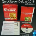 Produktbild: Lexware QuickSteuer Deluxe 2018 Vollversion Box CD Handbuch+Konz Steuerjahr 2017