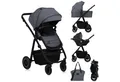 Produktbild: lionelo Kombi-Kinderwagen AMBER PLUS 3IN1, (Set 2in1 oder 3in1), 3-in-1-System / Babywanne & Buggy / Von Geburt bis 4 Jahre