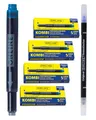 Produktbild: ONLINE 20x kompatible LAMY Patronen blau & Tintenlöscher, auch für Pelikan, Stabilo etc., Universal Tintenpatronen, Füller Patronen, löschbar, für Füllhalter & Tintenroller, Vorteilspack königsblau
