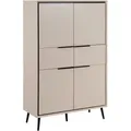 Produktbild: Livetastic Highboard, Schwarz, Sand, Metall, 4 Fächer, 2 Schubladen, 90x140x38 cm, Wohnzimmer, Kommoden & Sideboards, Highboards