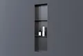 Produktbild: Bernstein® Wandnische aus Edelstahl NT309010X 30 x 90 x 10 cm randlos mit Ablagefach Duschablage für Badutensilien befliesbare Duschnische in Gunmetal