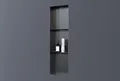 Produktbild: Bernstein Duschwand NT309010X, rostfrei aus Edelstahl & PVD-Beschichtung / Farbe wählbar, Wandnische / randlos mit Ablagefach / 30 x 90 x 10 cm (B x H x T)