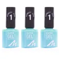 Produktbild: 3 x Manhattan Super Gel Nagellack 098 Never Blue With You je 12ml Gel Maniküre