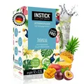 Produktbild: INSTICK Zuckerfreies Instant-Getränk (Tropical) - 1 Packung für 12 x 0,5-1 L - Veganes Getränkepulver Kalorienarm & Vitamin C - Instant-Pulver