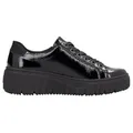 Produktbild: Rieker Plateausneaker, Freizeitschuh, Halbschuh, Schnürschuh mit Plateausohle schwarz 43 EU