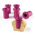 Produktbild: CUCAP 6x Silikon Ausstecher Backförmchen | Perfekte Aussparungen für professionelle Muffins und Cupcakes | Ideal zum Aushöhlen und Befüllen von Muffins, Cupakes | 6 Stück für ein Muffinblech