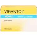Produktbild: VIGANTOL 1000 I.E. Vitamin D3 Tabletten, 100.0 St. Tabletten 13155684