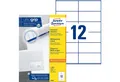 Produktbild: Avery Zweckform Etikett 3424 Universal-Etiketten ultragrip - 105 x 48 mm weiß 1.200 Etiketten