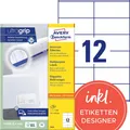 Produktbild: AVERY Zweckform Universal-Etiketten 105 x 48 mm weiß 1.200 Etiketten